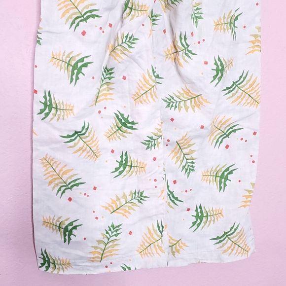 Anthropologie Lilka Linen Tropical Leaf Wide Leg Lounge Pants - Picture 12 of 13